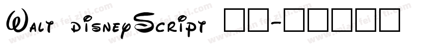 Walt disneyScript 字体字体转换